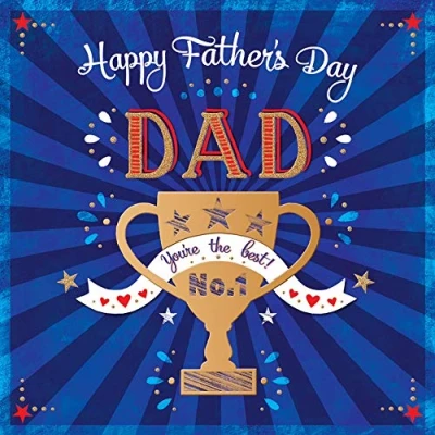 Image of Piccadilly Greetings Traditional Father&#039;s Day Card Dad 223 mm square