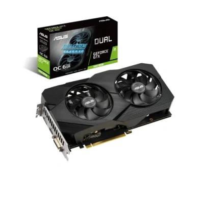 Image of ASUS Dual GeForce GTX 1660 SUPER EVO 6GB OC Edition GDDR6 Gaming Graphics Card with Two Powerful Axial tech Fans (DUAL GTX1660S O6G EVO)