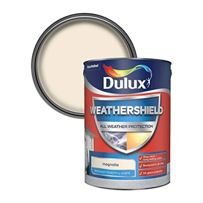 Image of Dulux All Weather Protection Textured Masonry 5L Magnolia