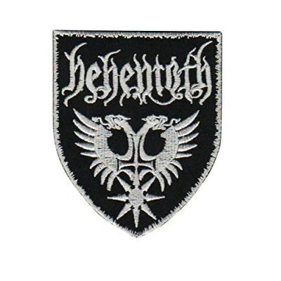 Image of Behemoth Death Metal Red Patch Badge Embroidered Iron on Applique Souvenir Accessory