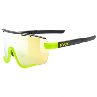 Image of uvex Sportstyle 236 Set Sports Sunglasses for Men and Women Anti Fog Technology incl. Interchangeable Lenses Black Yellow Matt/Yellow One Size