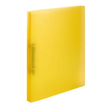 Image of HERMA Ring Binder Translucent in Yellow, A4, 25 mm Spine, Slim 2 made of Plastic