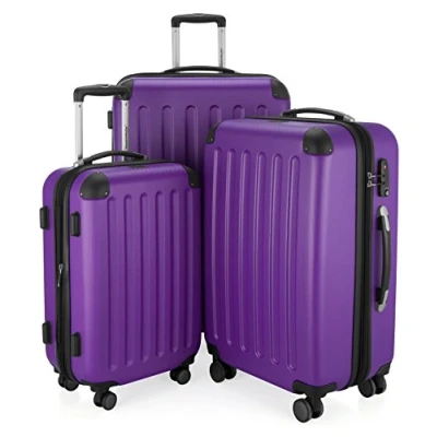 Image of HAUPTSTADTKOFFER SPREE Luggage Suitcase Hardside Spinner Trolley Expandable 65 cm TSA, Purple