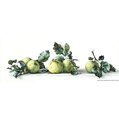 Image of Luca S Apples Still Life Counted Cross Stitch Kit, Pack of 1