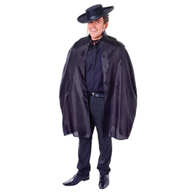 Image of Bristol Novelty AC107 Bandit Cape with Collar Costume, One Size