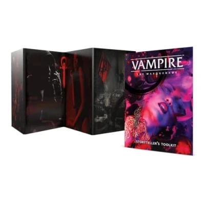 Image of Renegade Game Studios Vampire The Masquerade 5th Edition: Storyteller’s Screen &amp; Toolkit Roleplaying Accessory Ages 18+