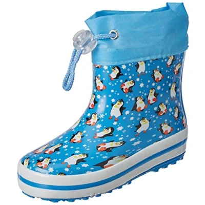 Image of Beck Unisex Kids Penguins Wellington rain boots