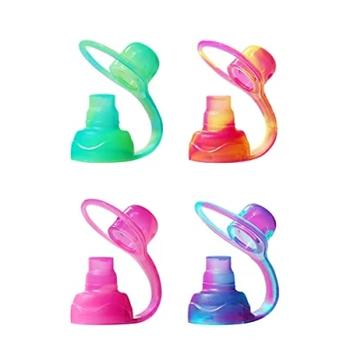 Image of ChooMee SoftSip Food Pouch Tops 4 CT Swirl Colors