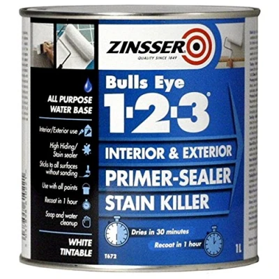 Image of Zinsser Bulls Eye 1 2 3 Primer &amp; Sealer 1Ltr by