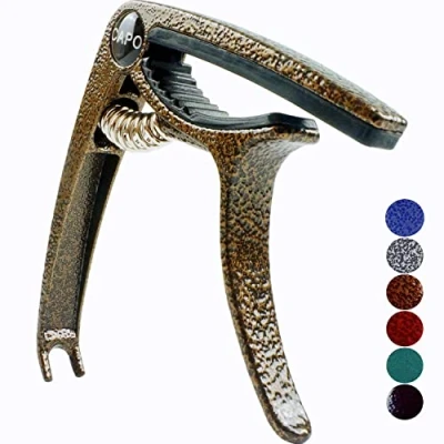 Image of SUCCESS Guitar Capo, Lightweight Zinc Alloy Capo for Acoustic and Electric Guitars, Bass, Mandolin, Banjo, Ukulele (Bronze)