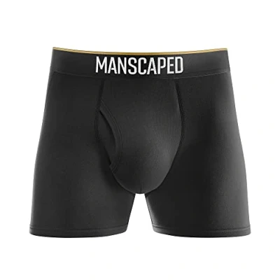 Image of MANSCAPED® Boxers 2.0 Men’s Premium Anti Chafe Athletic Performance Boxer Briefs, Ultra Soft and Tagless with The Jewel Pouch® (Small) El Jefe
