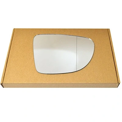 Image of Less4spares Wing Mirror Glass Right Compatible with Renault Clio 2012 2019 STICK ON Driver Off Side Blind Spot