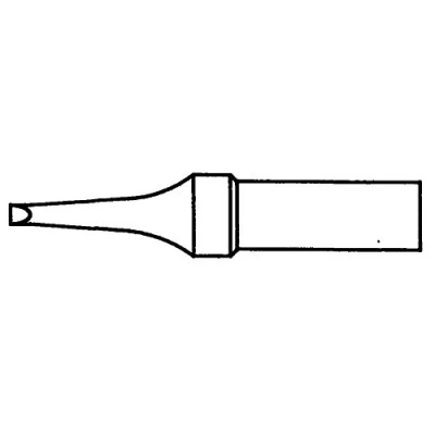 Image of Weller Professional ET R (4ETR 1) Soldering Tip for WE 1010, Chisel Slim, Width 1.6mm, Thickness 0.7mm, 1 Piece