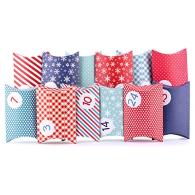 Image of Pillow Blue Advent Calendar Pack of 24