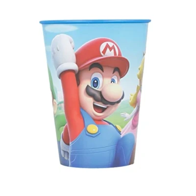 Image of Stor Super Mario 260ml Reusable Plastic Kids Cup Multicolored for Children Nintendo Switch Game Fans Perfect Every Occasion European Style