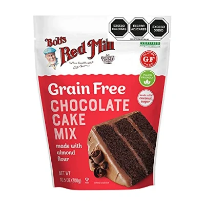 Image of Bob&#039;s Red Mill, Chocolate Cake Mix, Made with Almond Flour, Grain Free, 300g