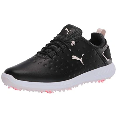 Image of PUMA Women&#039;s Ignite Blaze Pro Golf Shoe, Black Rosewater, 6 UK