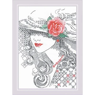 Image of RIOLIS Cross Stitch Kit 1887 Mysterious Rose