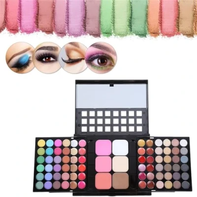 Image of Eyeshadow Palette, Make up Palettes, Revolution Makeup, 78 Bright Colors Matte and Shimmer Eye Shadow Pallets for Women, Highly Pigmented Formula Makeup Set the Day Night