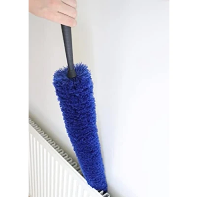 Image of homevalet Radiator Cleaner Brush Super Fluffy Cleaning Strong And Flexible Thin Extra Long Reach Duster 80cm Multi Use Tool