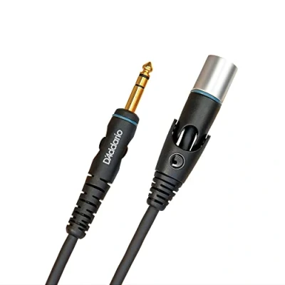 Image of D&#039;Addario Microphone Cable XLR Shielded for Noise Reduction Female to 1/4 Inch Male Custom Series 5 Feet/1.52 Meters 1 Pack
