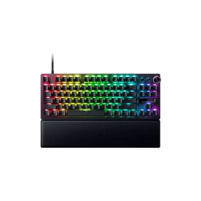Image of Razer Huntsman V3 Pro Tenkeyless Analogue Optical E Sports Keyboard without Numeric Keypad (Digital Rotary &amp; Control Button, Textured Doubleshot PBT Keycaps) DE Layout Black