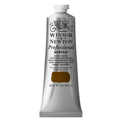 Image of Winsor &amp; Newton 2320076 Professional Acrylic Colour, Burnt Umber, 60 ml (Pack of 1)
