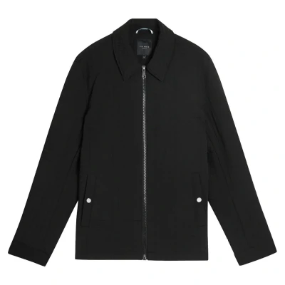 Image of Ted Baker Manburn Mens Black Harrington Jacket Polyamide Size X Large