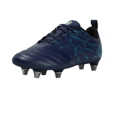 Image of Canterbury Kid&#039;s Stampede Team Soft Ground Rugby Boots, Medieval Blue/Blue Sapphire, 13 UK Child