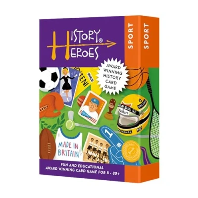Image of History Heroes: Sports Quiz Card Game for Kids, Adults, Night Family Friendly About Fun &amp; Educational Conversation