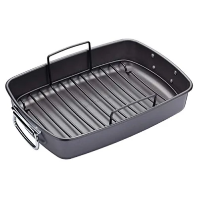 Image of MasterClass Roasting Tin with rack 40 x 28 cm standard non stick coating