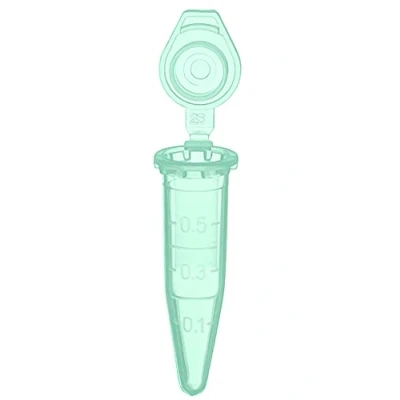 Image of MUHWA 1000PCS Polypropylene Graduated Microcentrifuge Tube with Snap Cap, 0.5ml Capacity Microtubes (Green)