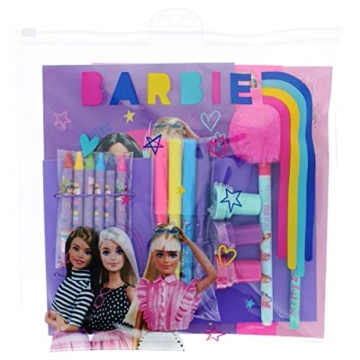 Image of Barbie Bumper Stationery Set School for girls Stationary Supplies Dolls Gifts Accessories