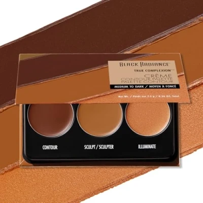 Image of Black Radiance True Complexion Creme Contour Palette, Medium to Dark, 7.5 Gram