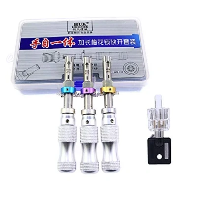 Image of Loboo Idea Tubular Lock Pick Set Key Lockpicking Training Tools, Inklusive 3 teiligem Kupferrohr Dietrich Und Übungsschloss Für Anfänger Profi schlosser