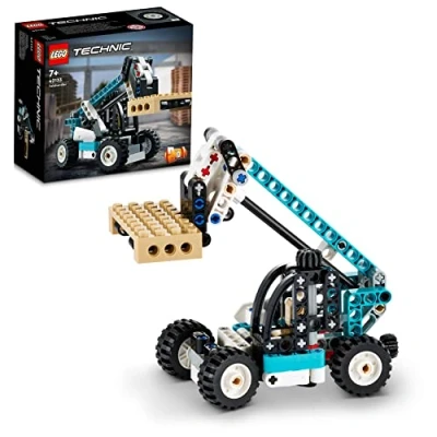 Image of LEGO Technic Telehandler 42133 Model Building Kit; 2 in 1 Toy Designed For Kids Who Love Truck Toys; Rebuilds into a Tow Model; Ages 7+ (143 Pieces)