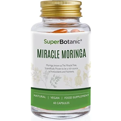 Image of Miracle Moringa (Bottle Refillable) 500mg capsules All natural plant nutrients 60