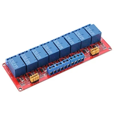 Image of Relay Module Board, 8 Channel High &amp; Low Trigger 5V/12V/24V Optocoupler Board(24V)