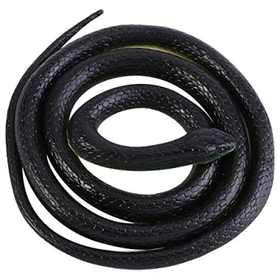 Image of 130cm Long Snake Toy, Realistic Soft Rubber Garden Props Funny Joke Prank Toy Gift Idea for Boys and Girls