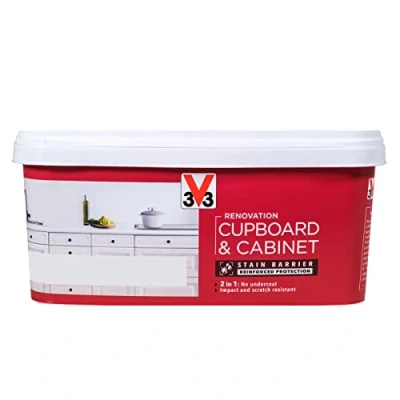 Image of V33 Renovation Cupboard and Cabinet Paint 2L (Soft Grey)