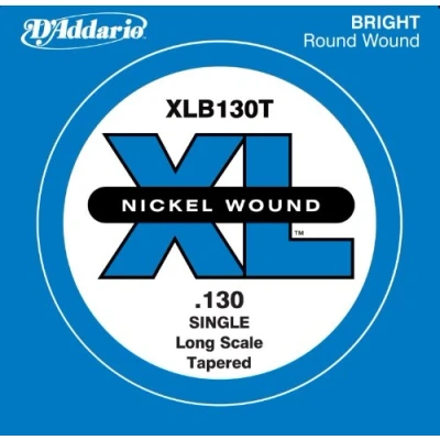 Image of D&#039;Addario .130 Long Scale Nickel Wound Tapered Single String for Bass Guitar