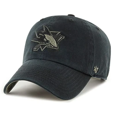 Image of 47 Brand Relaxed Fit Cap CLEAN UP San Jose Sharks black