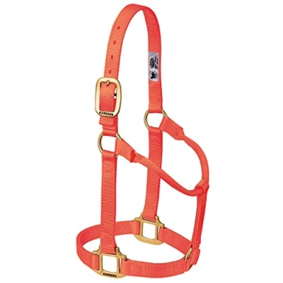 Image of Weaver Leather Original Non Adjustable Halter Med. Blaze Orange