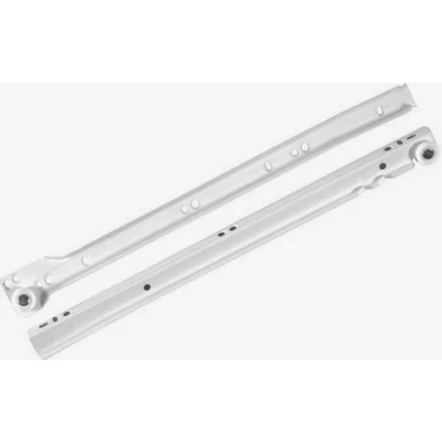 Image of REJS Metal Roller Drawer Slides/Runners Bottom fix White 250mm 600mm (400mm)