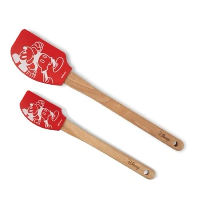 Image of PRESTIGE 49253 Mini &amp; Me Spatula Set, Silicone, Wood, Red