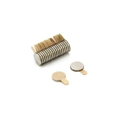 Image of N35 Neodymium Easypeel Adhesive Magnet for Arts, Crafts, Model Making, DIY, Hobbies and Packaging 8mm dia x 1mm 0.39kg Pull North Pack of 20