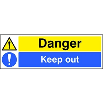 Image of Multi Message Signs Danger keep out Rigid Plastic