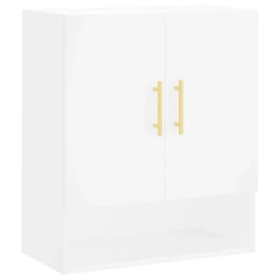 Image of vidaXL Wall Mounted Cabinet for Living Room, Display and Storage Cabinet, Engineered Wood, Moisture Resistant, White 60x31x70 cm