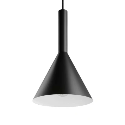 Image of Arcchio hanging light Tadej, Ø 19 cm, black and white, steel