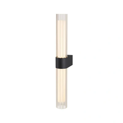 Image of SLV LED bathroom wall lamp Lygant double, black, aluminium